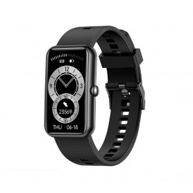 DrPhone Ai¹ Hydro – Smartwatch Aluminium – A-GPS - Stappenteller – Horloge – Waterdicht – IOS / Android - Man / Vrouw - Zwart
