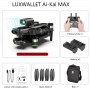 LUXWALLET - Ai-Kai MAX - 10.8Km/h - LAOS (Laser Obstakel Systeem) - 3 Axis Gimbal Borstelloze Motor - Dubbele GPS 5G Drone