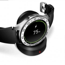 DrPhone BR1 Metalen RVS Bezel Ring – Randbeschermer - Geschikt voor Samsung Galaxy Watch 3 41 mm - Anti-kras - Zwart