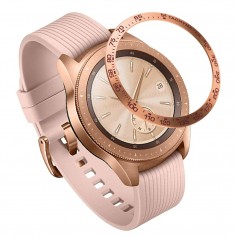 DrPhone BR1 Metalen RVS Bezel Ring – Randbeschermer - Geschikt voor Galaxy Watch 4 Classic 42mm - Anti-kras - Brons