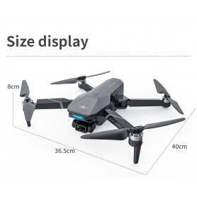 LUXWALLET LIBRA5 - FPV Drone Quadcopter – 28.8Km/h – 5G GPS 1.2 KM - 3-Axis Gimbal Camera - Full HD Camera – Donker Grijs