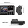 DrPhone RangeT1 PRO Dashcam – GPS - 4K Ultra HD – WiFI + Dubbele SONY IMX323 Lens - Applicatie + Loop Opnemen + App