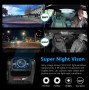 DrPhone RangeT1 Dashcam – Full HD 1080P – WiFI + Dubbele Sony IMX323 Lens - Nachtzicht - Loop Opneemfunctie - Zwart