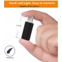 DrPhone C11 Lightning Mannelijk naar USB C Vrouwelijk Adapter - Oplaadkabel Connector – Wit