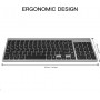 ElementKey V12 Draadloze Toetsenbord + Muis Set – 1600DPI - Compact - 2.4G – Ultradun – Ergonomisch – Multimediasneltoetsen