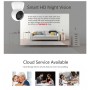DrPhone C11 - Draadloze IP Camera – 1080P - Wifi 2.4Ghz- Detectie - Infrarood - Home Security – Bewaking – Micro SD ingang- Wit