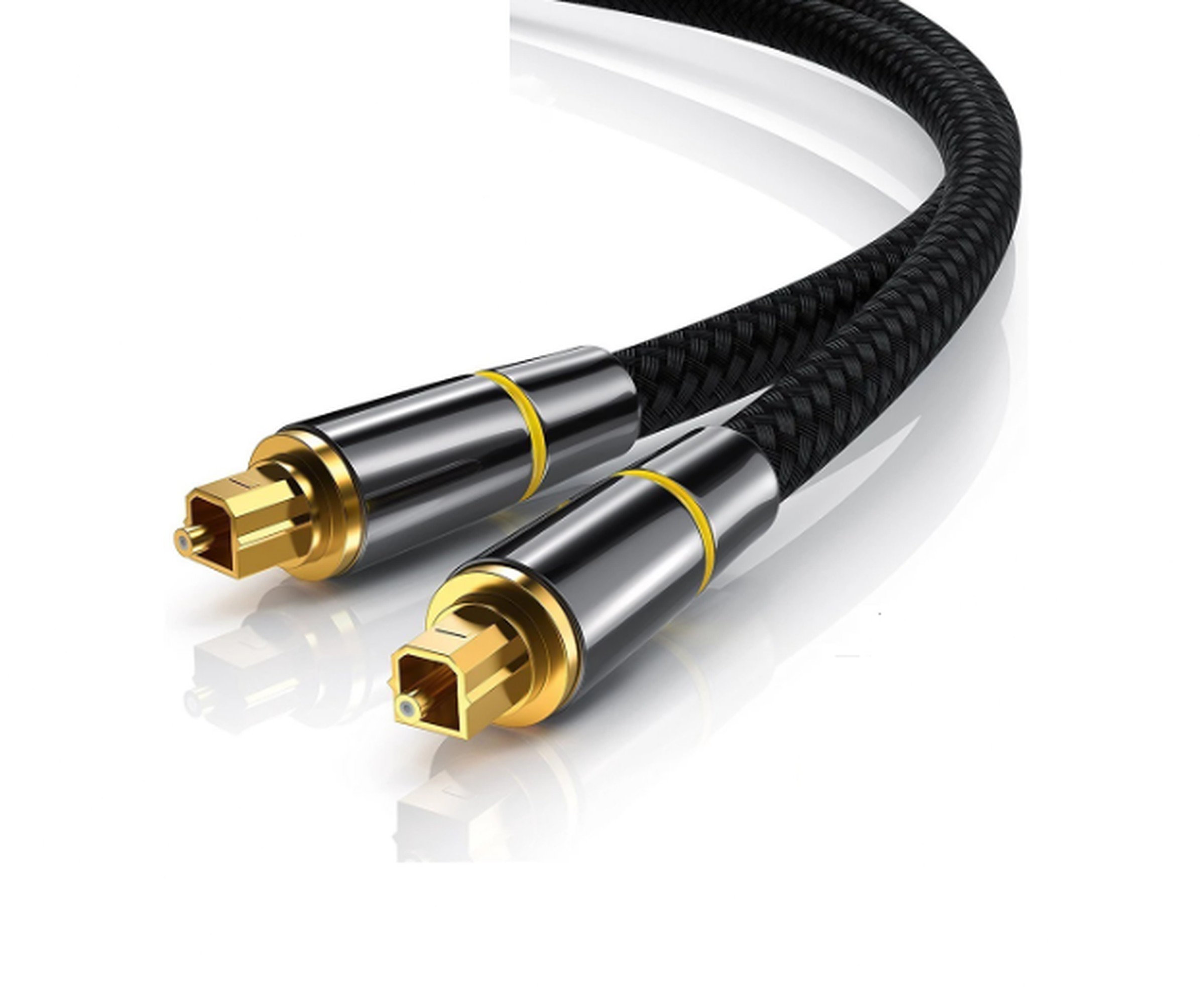 DrPhone Digitale Audio Kabel - Toslink - 1 Meter - Zwart