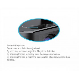 ELEMENTKEY BEAM7® - WiFi Full HD Projector – Android 7.1 Systeem - 120 Ansi Lumen - 1920x1080P-projector – Zwart