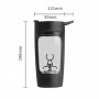 DrPhone ESB1 – Elektrische Shake Beker – BPA-Vrij – 7000 RPM - 7,4 W Krachtige Motor – Lekvrij – Draagbaar - Zwart