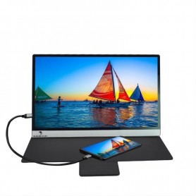 Elementkey GENX2 – 4K Ultra HD Draagbare Ultra Dunne Monitor – 15,6 Inch Monitor – 16,7 Miljoen Kleuren- Zwart
