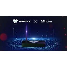 DrPhone TigraX - HMFS 4 DBI Glasvezel Antenne Magnetisch - PantherX2 LoraWan Miner - EU868 - Officieel Helium Partner - Zwart