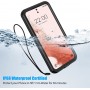 DrPhone Samsung Galaxy S22 6.1 inch Waterdicht hoesje met Ingebouwde schermbeschermer- IP68 - Volledige bescherming – Zwart