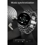 DrPhone ModelX5 - Metalen Smartwatch 46mm - Sport - Touchscreen - Berichten - Bluetooth Bellen - Nederlands - Zwart