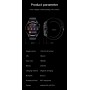 DrPhone ModelX5 - Metalen Smartwatch 46mm - Sport - Touchscreen - Berichten - Bluetooth Bellen - Nederlands - Zwart