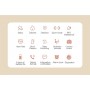DrPhone NY3 - Nederlands Smartwatch voor Dames / Vrouwen Luxe Horloge - Stappenteller - Hartslagmeter - Metaal RoseGoud