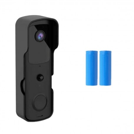 DrPhone HDV1-A – Smart Home Video Deurbel – Nachtvisie & Infrarood – Camera Met Mobiele App – Bewegingsdetectie - Zwart