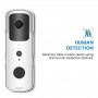 DrPhone HDV1-A – Smart Home Video Deurbel – Nachtvisie & Infrarood – Camera Met Mobiele App – Bewegingsdetectie - Zwart