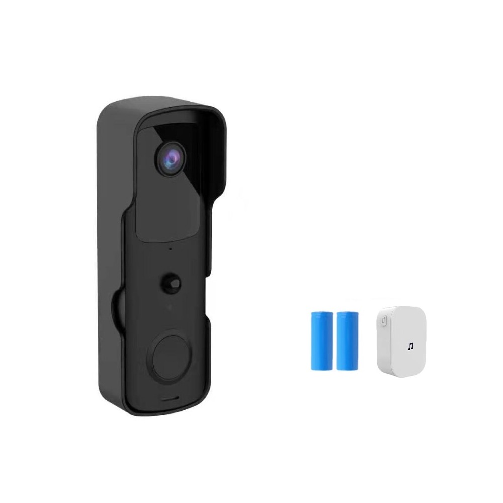 Altijd Bouwen op dun DrPhone HDV1-B – Smart Home Video Deurbel – Nachtvisie & Infrarood – Camera  Met Mobiele App – Bewegingsdetectie - Zwart
