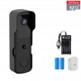 DrPhone HDV1-A – Smart Home Video Deurbel – Nachtvisie & Infrarood – Camera Met Mobiele App – Bewegingsdetectie - Zwart