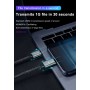 DrPhone TITAN - Type C naar USB-C - 100W - Magnetische Kabel Voor o.a. MacBook / iPad - PD + Data Transfer - Zwart
