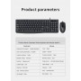 LUXWALLET K11 Bedraad USB Toetsenbord met Muis – 2 in 1 set - 104 Toetsen - Numeriek toetsenblok + Multimedia toetsen - Zwart