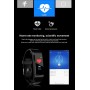 DrPhone KS1 – Bluetooth Sporthorloge – IP67 Waterdichte Sporthorloge – Met Bloeddruk En Hartslagmeter – Mobiele App - Zwart