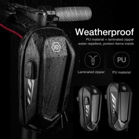DrPhone WFT1 – Waterdicht Fiets Opbergtas – EVA SHELL Materiaal – Tas Met Ingebouwde USB Ingang – Zwart