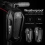 DrPhone WFT1 – Waterdicht Fiets Opbergtas – EVA SHELL Materiaal – Tas Met Ingebouwde USB Ingang – Zwart
