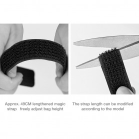 DrPhone WFT1 – Waterdicht Fiets Opbergtas – EVA SHELL Materiaal – Tas Met Ingebouwde USB Ingang – Zwart