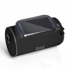 DrPhone WFT2 – Waterdicht Fiets Opbergtas – Opbergtas Met Touchscreen – Opbergtas met 3L Capaciteit – Zwart