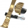 DrPhone IX2 Compact ® Zwart - Metalen Inkortset voor schakel horlogebanden tot 30mm breed + 3 extra pinnetjes