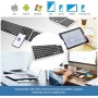 Elementkey® V07 Bluetooth Draadloos Stille Toetsenbord – Geschikt voor IOS / Android / Windows met Numeriek toetsenbord - Wit