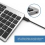Elementkey® V07 Bluetooth Draadloos Stille Toetsenbord – Geschikt voor IOS / Android / Windows met Numeriek toetsenbord - Wit