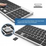 Elementkey® V07 Bluetooth Draadloos Stille Toetsenbord – Geschikt voor IOS / Android / Windows met Numeriek toetsenbord - Wit