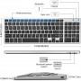 Elementkey® V07 Bluetooth Draadloos Stille Toetsenbord – Geschikt voor IOS / Android / Windows met Numeriek toetsenbord - Wit