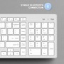 Elementkey® V07 Bluetooth Draadloos Stille Toetsenbord – Geschikt voor IOS / Android / Windows met Numeriek toetsenbord - Wit