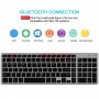 Elementkey® V07 Bluetooth Draadloos Stille Toetsenbord – Geschikt voor IOS / Android / Windows met Numeriek toetsenbord - Wit