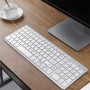 Elementkey® V07 Bluetooth Draadloos Stille Toetsenbord – Geschikt voor IOS / Android / Windows met Numeriek toetsenbord - Wit