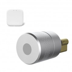DrPhone ESL3 – Europese Slimme Deurslot + DrPhone SMARTHUB1 - 3 vergrendel methodes – Tuya App - Zilver