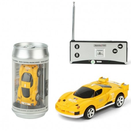 DrPhone TinyCars - Sport R/C Racer Radio Besturing - 20 KM/H - RC Micro Racing Bestuurbare Auto - Yellow Flashl