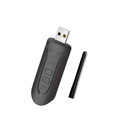 DrPhone SKYLINK E11 Audio ontvanger – Bluetooth 5.0 – Tot 10M afstand – Ondersteunt aptx HD - USB – Plug and Play - Zwart