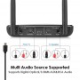 DrPhone SKYLINK MEGA4 – 3 in 1 Bluetooth 5.0 Audio Adapter - Bluetooth Zender/Ontvanger - AptX/RX/TX/Bypass - NFC - Zwart