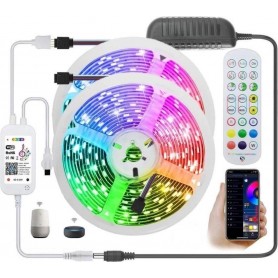Drphone AG01 - LED Strip RGB - 15 METER - WiFi - Draadloos - Amazon Alexa / Google Home - Smart Life / Tuya - App Bediening