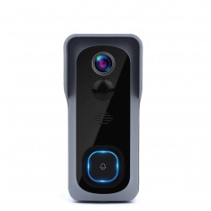 DrPhone SMARTCAM X 12 - Draadloze WiFi Deurbel Set met Camera - Sensor - IR Nachtzicht - Waterproof + Binnen bel + 128 Micro SD