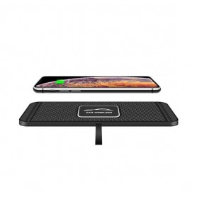 DrPhone WCP Auto Qi Snel Lader Pad – 10W - Antislip – Apart PBC moederbord – Zwart