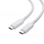 DrPhone PDTC1 – Power Delivery - 5A 87W Quick Charge 4.0 USB C – OTG- USB-C - Type-C Kabel – 2 Meter - Wit