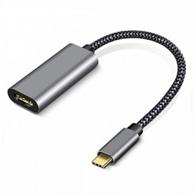 DrPhone HDC1 - USB-C Naar HDMI Kabel 4K 60Hz - Type-C Adapter - Voor Macbook / iPad / Surface - Thunderbolt 3 Compatibel