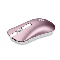 DrPhone NIYE Serie Draadloze Stille Muis 2.4Ghz – 2 in 1 – USB & Bluetooth 5.0 – DPI - Oplaadbaar – Rosegold