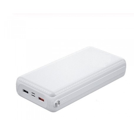 DrPhone PW3 Powerbank 30.000mAh  – Snel Opladen Qualcom 3.0 - PD 3.0 USB C Power Delivery- 18W  -Wit