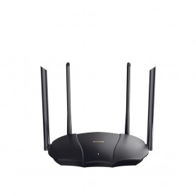 DrPhone AXR6 – Wi-Fi6 Router – 2976 Mbps – Mobiele App – 3 Gigabit LAN-poorten, OFDMA+MU-MIMO, ouderlijk toezicht - Zwart